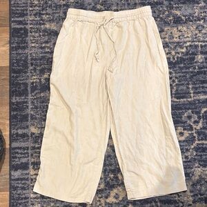 DKNY Beige Drawstring Pants